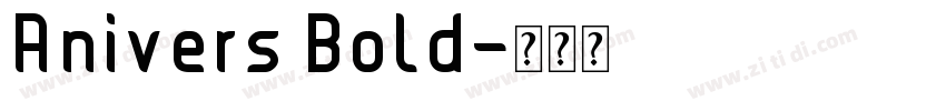 Anivers Bold字体转换